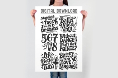 Ballet Quotes svg bundle cut file | Dance mom dad ballet svg Product Image 3