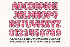 Valentines Day Digital Papers, valentines day doodle letters Product Image 5