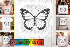 Dazzling PNG Art for TSHIRTS, Butterfly Product Image 1