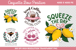 Coquette Bow Positive Funny Sublimation PNG Product Image 1