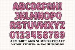 Valentine Alphabet Clip Art, valentines day letters doodle Product Image 5
