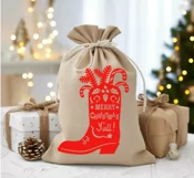 Cowboy Merry Christmas svg, png Cowboy boot silhouette Print Product Image 5