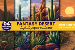 Fantasy Desert Background Digital Paper Bundle PNG Product Image 12