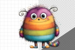 Watercolor Monster, Whimsical, Product Image 4