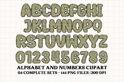 POLICE Alphabet &amp; Numbers Clipart Classroom PNG Bundle Product Image 5