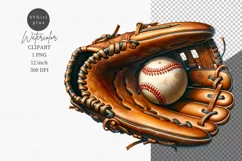 Sport clipart, Baseball glove clipart, Baseball Product Image 1