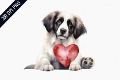Valentine Dog Sublimation - Valentine Sublimation Design Product Image 1