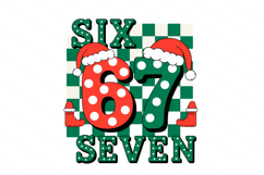 Funny Christmas Six Seven 67 Png t-shirt trendy design Png Product Image 1