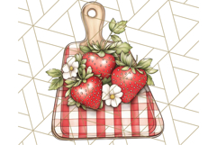 Cottagecore Strawberry Kitchen PNG Clipart, Retro Fruit Png Product Image 3