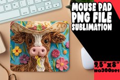 Country Charm Cow Sublimation Mouse Pad Product Image 1