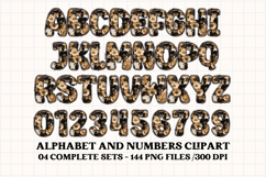 Black and Gold Alphabet png clipart, gold letters doodle Product Image 5