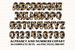 Black and Gold Alphabet png clipart, gold letters doodle Product Image 5