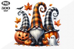 Halloween Gnomes Sublimation - Clipart PNG Design Product Image 1