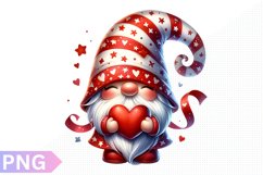 Valentine&#039;s Day Gnome Clipart - Gnome Sublimation PNG Design Product Image 1