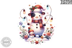 Christmas Snowman Sublimation - High Quality 300 Dpi Product Image 1