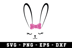 Bunny Ear &amp; Face SVG | SVG Cut files | Cricut Product Image 1