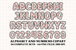 Christmas Alphabet png clipart, christmas letters doodle Product Image 5