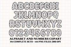 Shabby Chic letters doodle, shabby chic png alphabet clipart Product Image 5