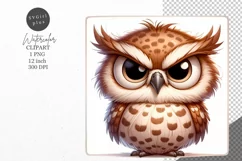 Funny clipart, Bird clipart, Funny bird, Owl sublimation Product Image 1