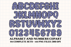 POLICE Alphabet &amp; Numbers Clipart Classroom PNG Bundle Product Image 5