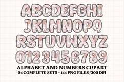 Halloween Alphabet png clipart, halloween letters doodle Product Image 5
