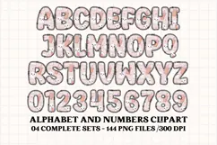 Halloween Alphabet png clipart, halloween letters doodle Product Image 5