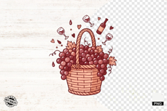 Doodle Summer Wine Clipart Product Image 1