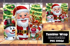 Christmas Cartoon Tumbler Wrap Sublimation for 20oz Cups Product Image 1