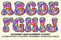 Rainbow Colors Alphabet PNG - Letters and Numbers Clipart Product Image 2