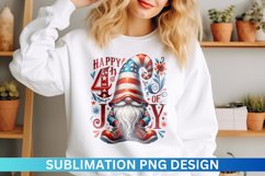 4Th Of July Gnome Sublimation - Clipart PNG Product Image 1