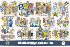 Mediterranean Collage PNG Sublimation Product Image 1