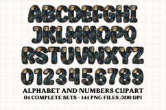 Halloween Alphabet png clipart, halloween letters doodle Product Image 5