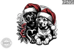 Christmas Dog Clipart - Christmas Sublimation PNG Design Product Image 1