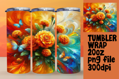 Versatile 20oz Tumbler Template , Flowers Product Image 1