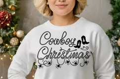 Cowboy Christmas SVG, PNG Cut file Cricut Printable Design Product Image 3