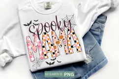 Spooky Mama PNG | Halloween Mom PNG | Fall Sublimation Product Image 1