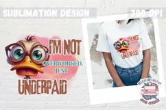 Funny Sarcasm Sublimation design PNG Quote Animal Product Image 1
