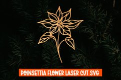 Poinsettia Flower Laser Cut, Christmas Flower Laser Cut Product Image 1