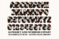 Christmas Alphabet png clipart, christmas letters doodle Product Image 5