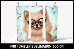 Pomeranian Dog Tumbler Sublimation I Dog Tumbler Product Image 1