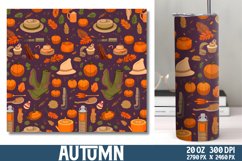 Autumn Tumbler Wrap, Tumbler Wrap PNG Product Image 1