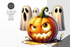 Halloween clipart, Pumpkin clipart, Autumn clipart Product Image 1