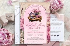 Vintage Shabby Chic fuchsia floral Bridal Tea Party ZD164 Product Image 2