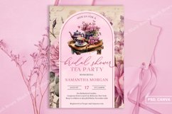 Vintage Shabby Chic fuchsia floral Bridal Tea Party ZD164 Product Image 3