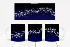 Butterfly Mug Wraps 10 Colours PNG & JPG Seamless pattern Product Image 11