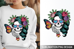 Funny Skeleton Messy Sublimation Design - Funny Skeleton PNG Product Image 1