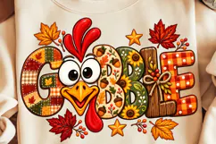 Gobble PNG, Funny Thanksgiving Turkey PNG, Thanksgiving PNG Product Image 2