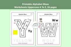 26 Page Printable Alphabet Maze Worksheets Product Image 11