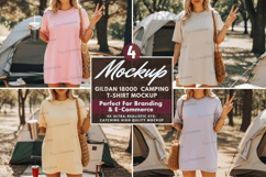 Camping TShirt Mockup Set, Camping TShirt Mockup Set Outdoor Product Image 1