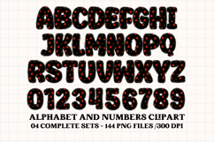 Happy Mouse Alphabet Clipart, happy mouse letters doodle Product Image 5